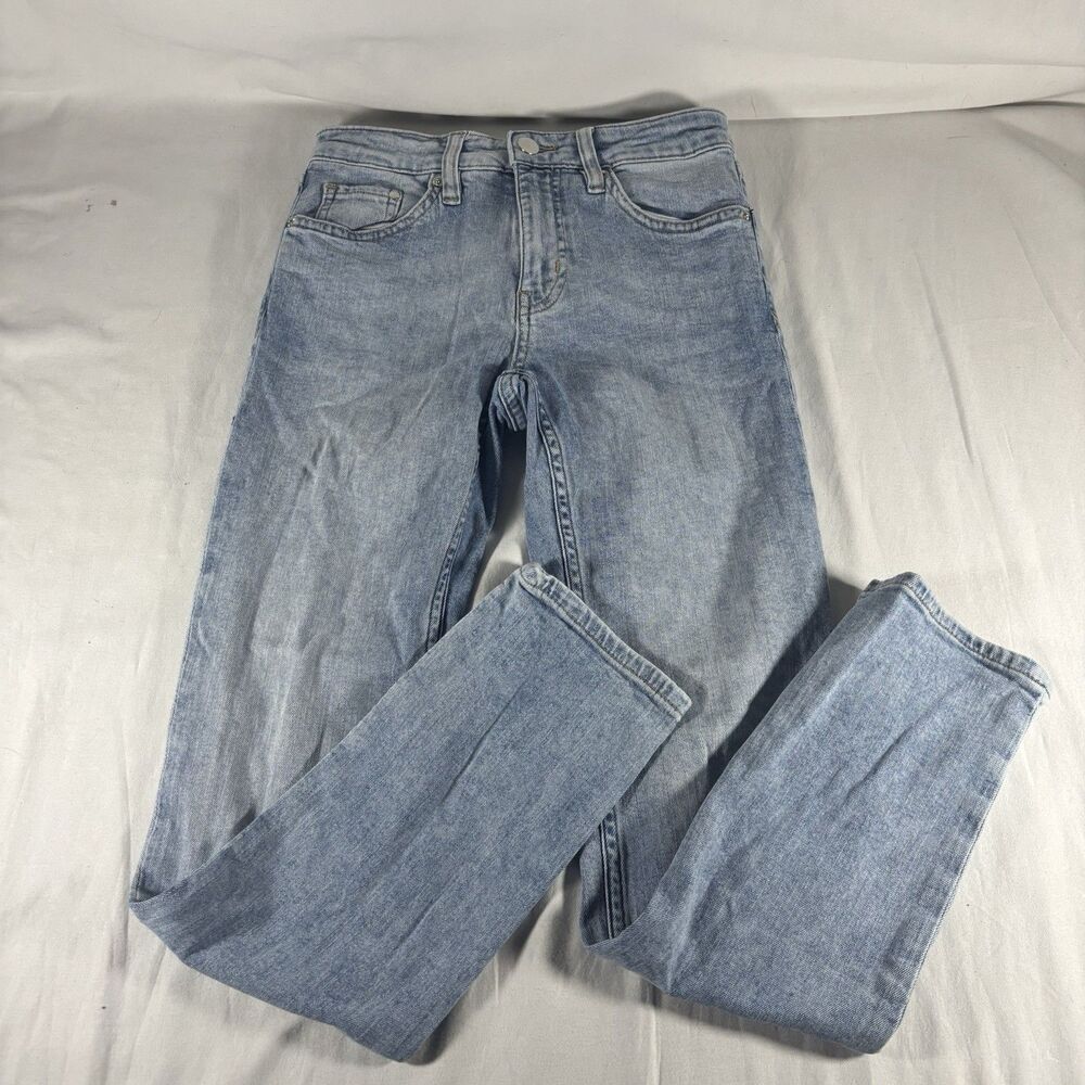 H&M Light Wash Jeans Size 4 EUR 34 Straight Leg Women’s Denim